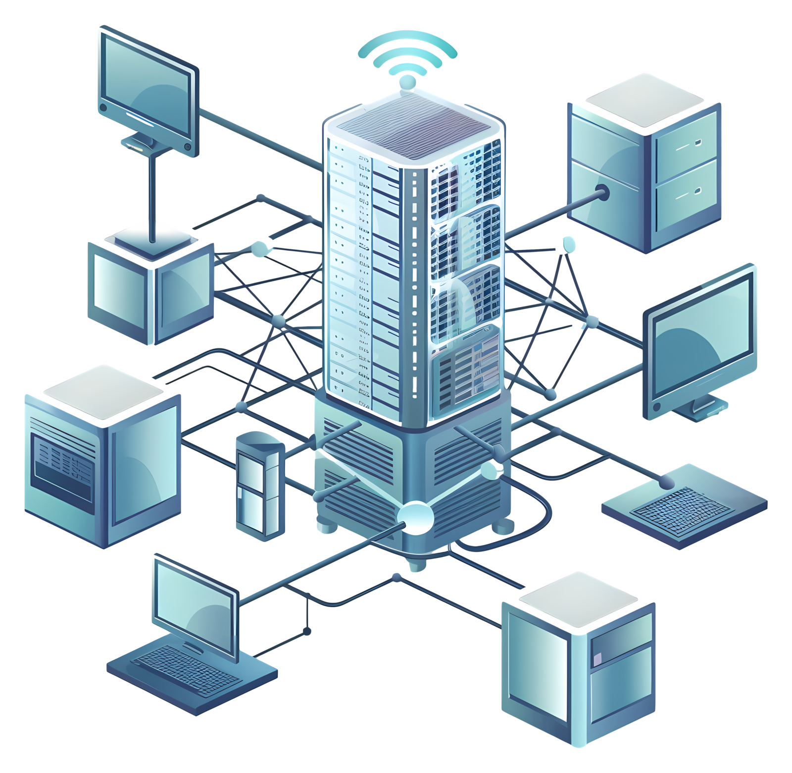 Servidores virtuales con monitoreo, firewall y copias de seguridad