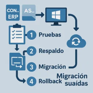 Migración guiada sin caídas Migración Contpaqi y Aspel en VPS Windows con CFDI