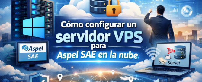 Cómo configurar un servidor VPS para Aspel SAE en la nube con acceso remoto, SQL Server y entorno Windows