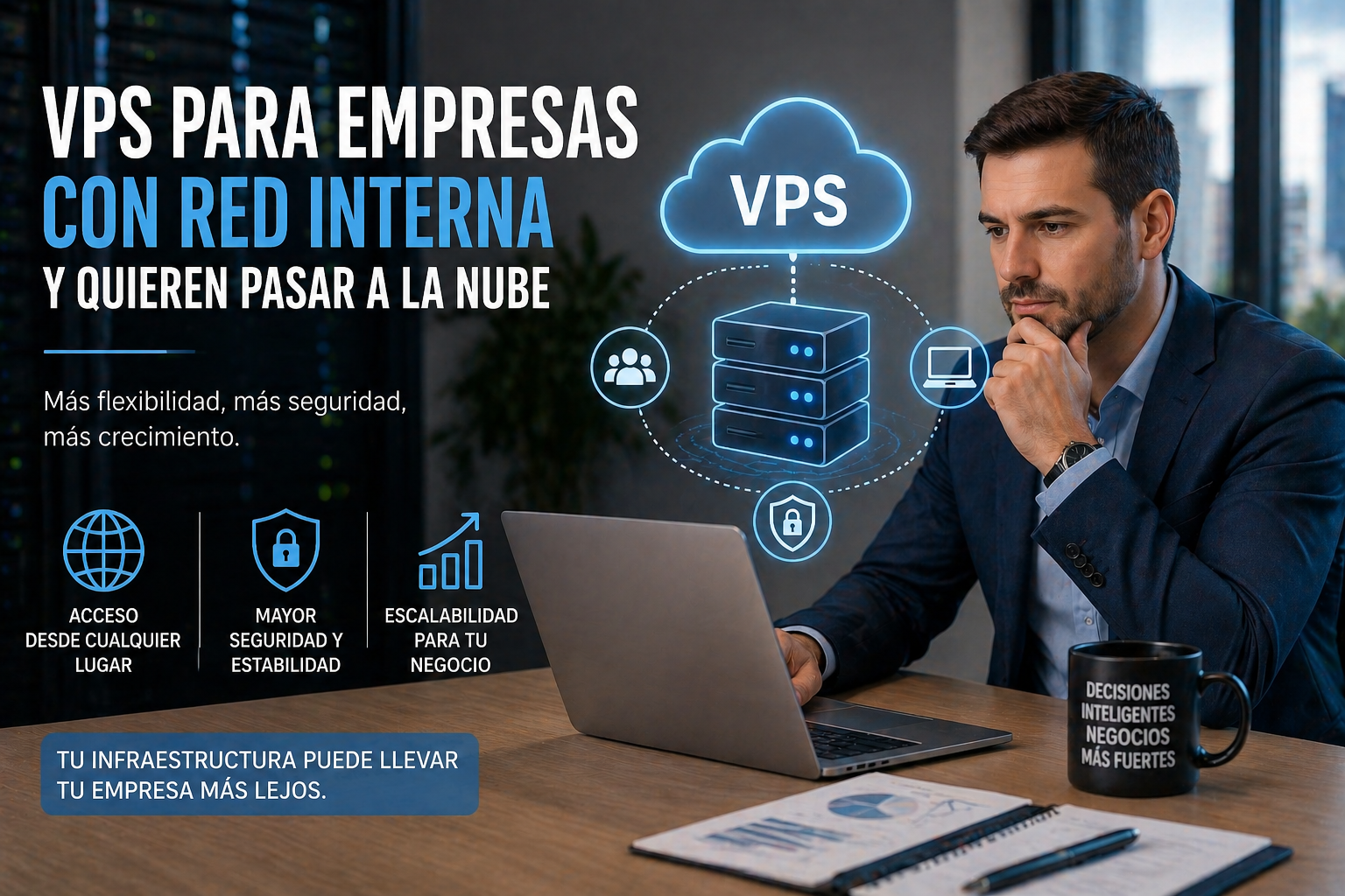 empresa evaluando migracion red interna a VPS decision infraestructura digital