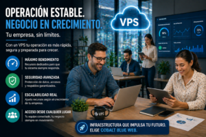empresa operando en VPS sistema estable crecimiento negocio infraestructura cloud