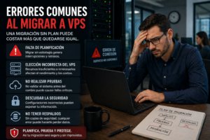 error migracion VPS empresa fallo sistema frustracion tecnologia oficina