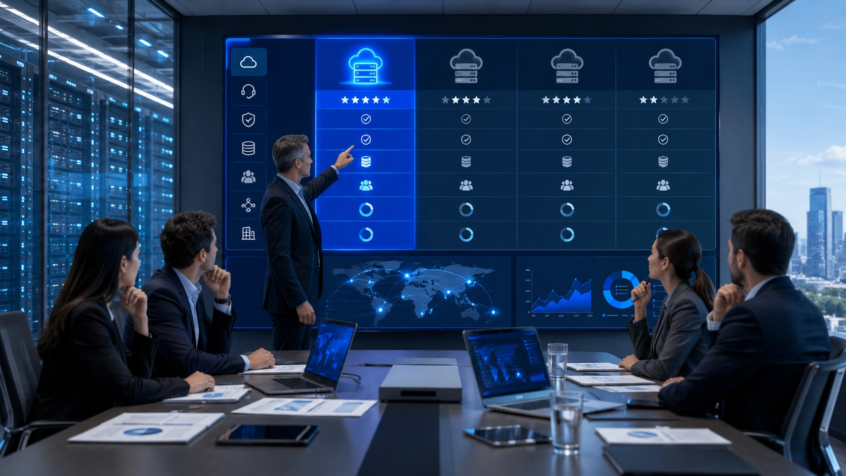 Cobalt Blue Web frente a otros proveedores de VPS empresariales con infraestructura cloud