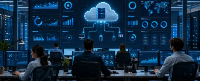 VPS administrado Cobalt Blue Web para empresa con sistemas y usuarios conectados